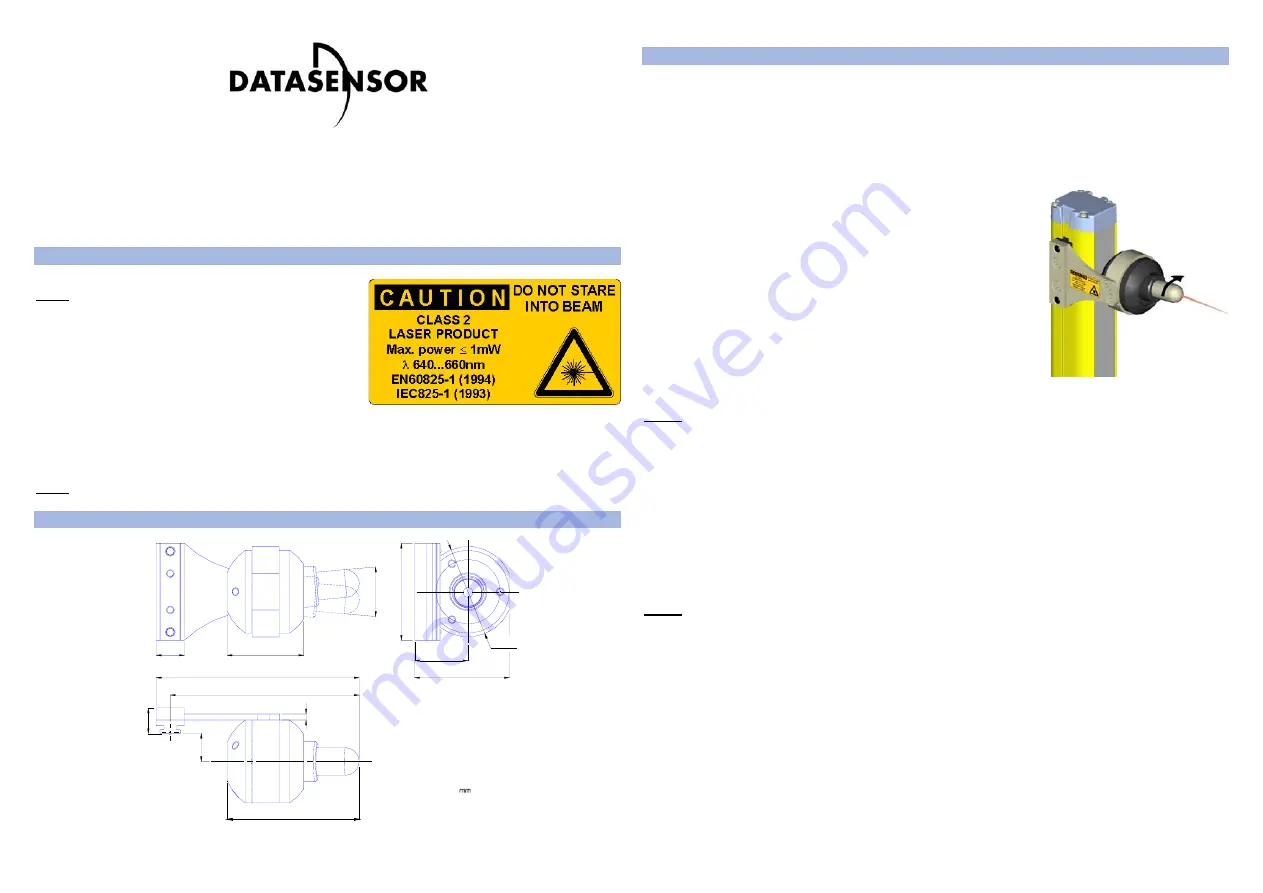 Datasensor SE-SRT Series Скачать руководство пользователя страница 3