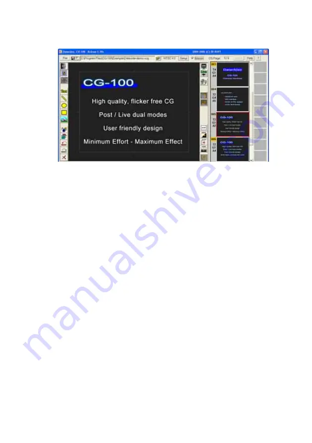 Datavideo CG-100 User Manual Download Page 27