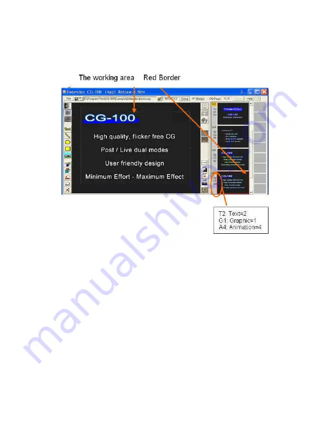 Datavideo CG-100 User Manual Download Page 30