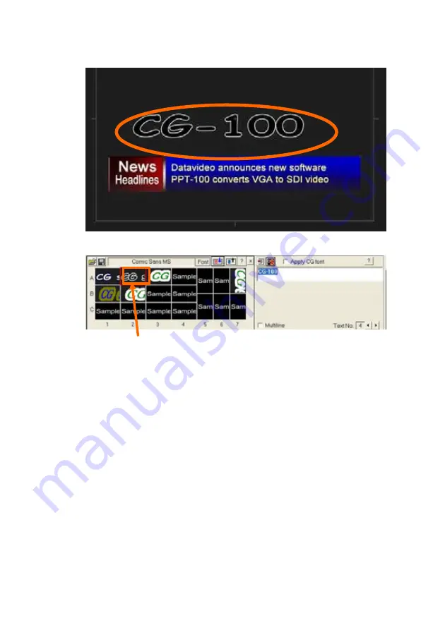 Datavideo CG-100 User Manual Download Page 45