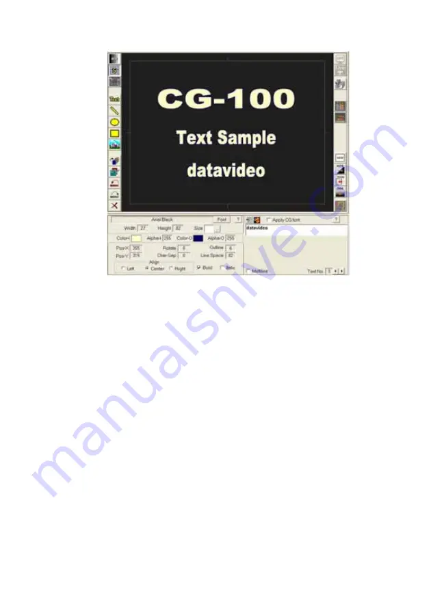 Datavideo CG-100 User Manual Download Page 95