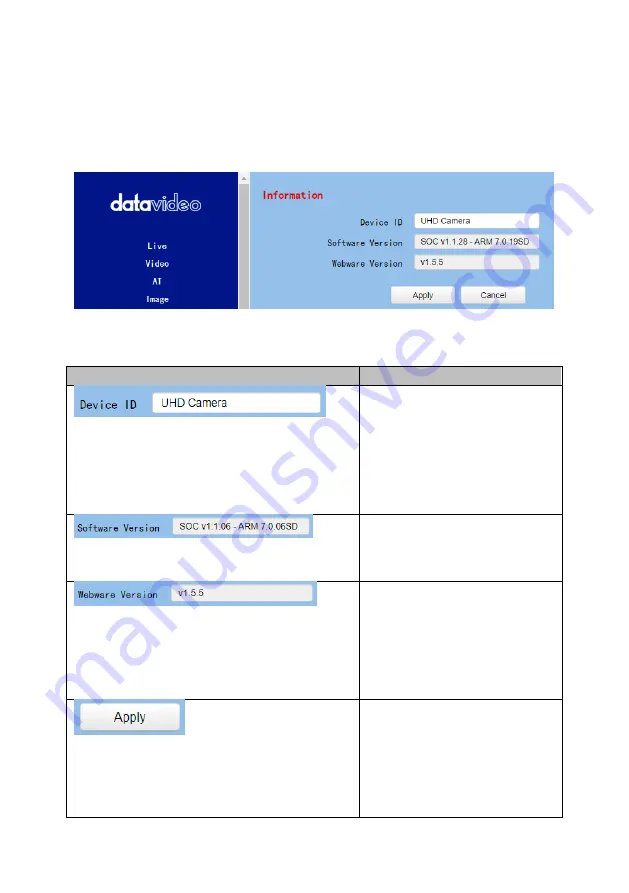 Datavideo PTC-305 Instruction Manual Download Page 78