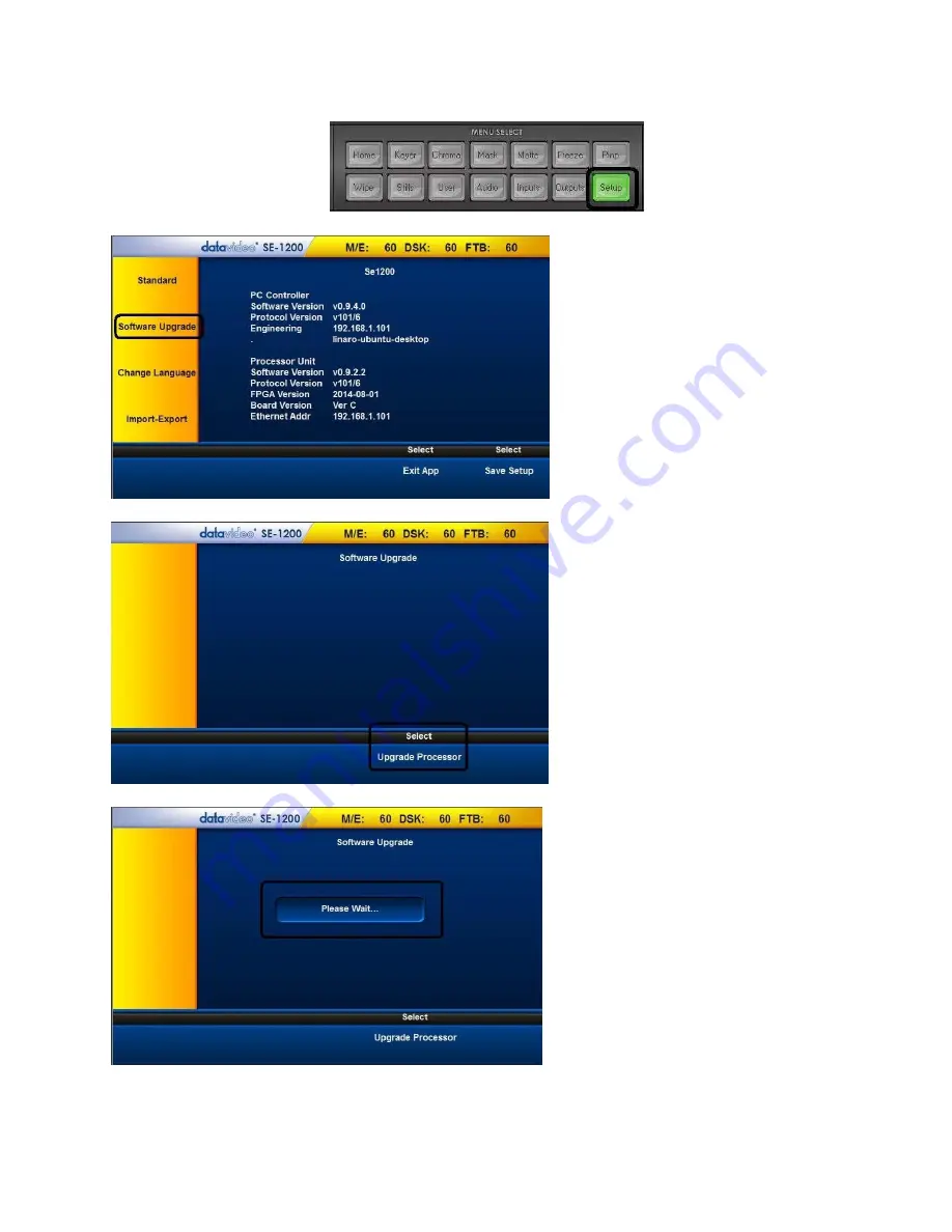 Datavideo SE-1200MU Quick Start Manual Download Page 10