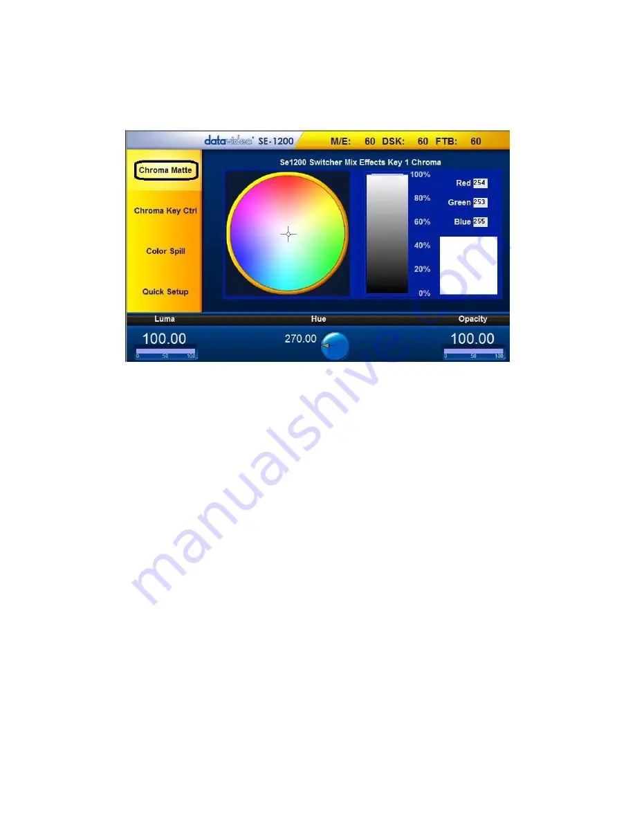 Datavideo SE-1200MU Quick Start Manual Download Page 39