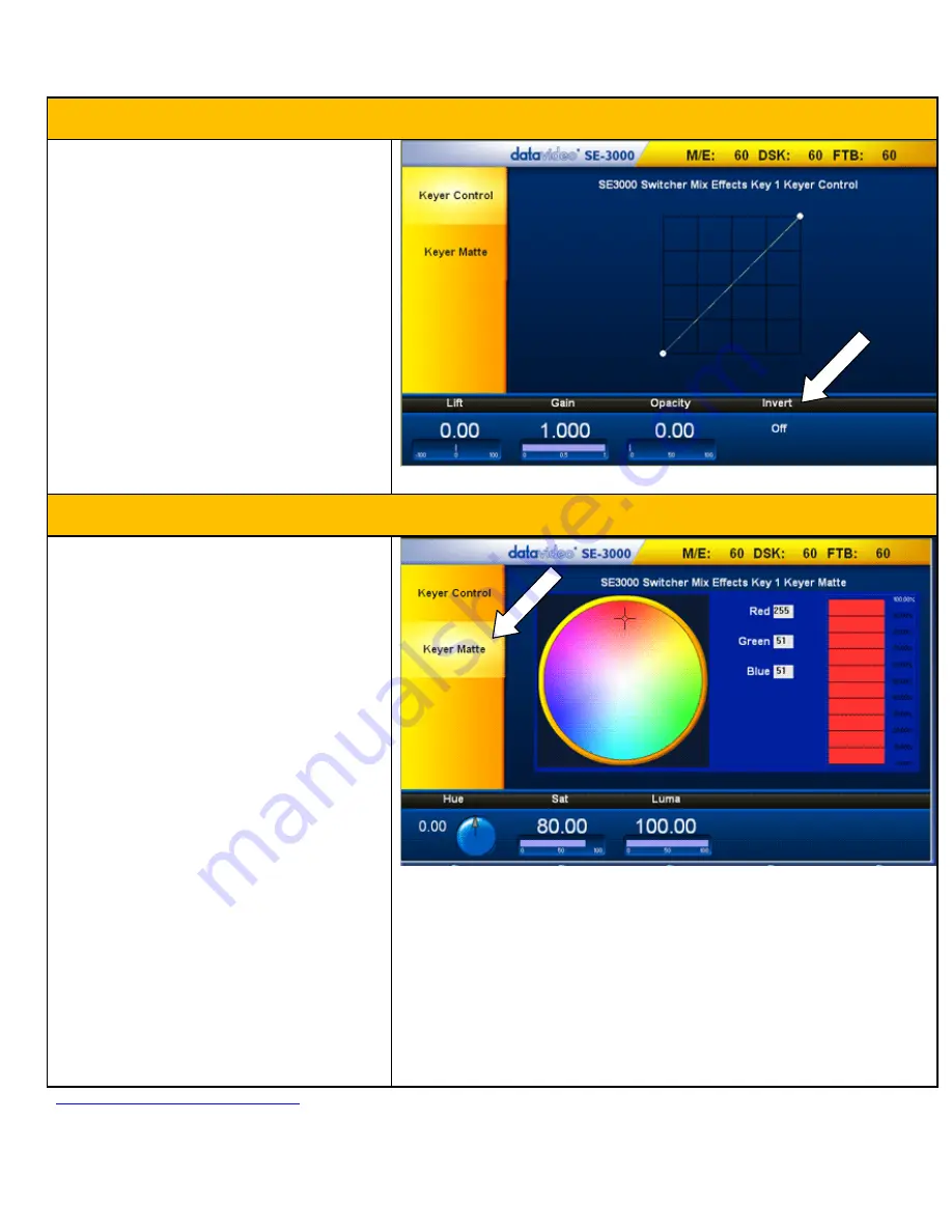 Datavideo SE-3000 Visual Quickstart Manual Download Page 23