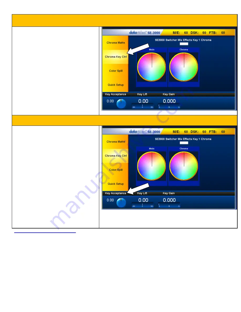 Datavideo SE-3000 Visual Quickstart Manual Download Page 26