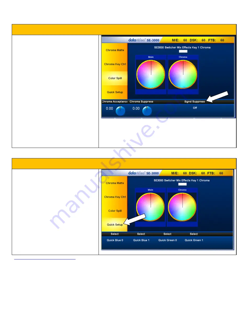 Datavideo SE-3000 Visual Quickstart Manual Download Page 30