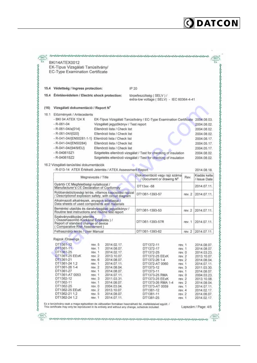 Datcon DT1361 Operating Instructions Manual Download Page 27