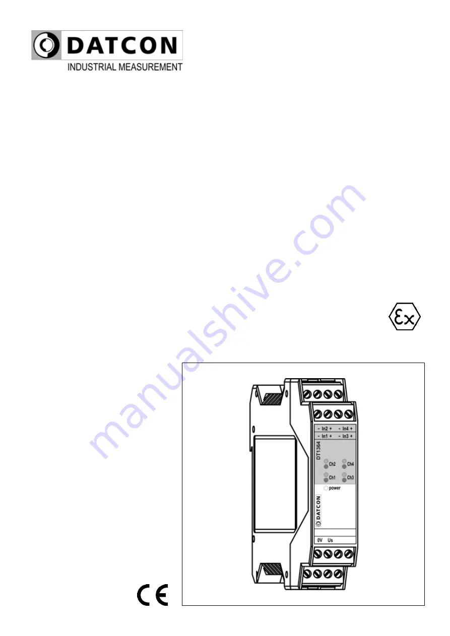 Datcon DT1364 Operating Instructions Manual Download Page 1