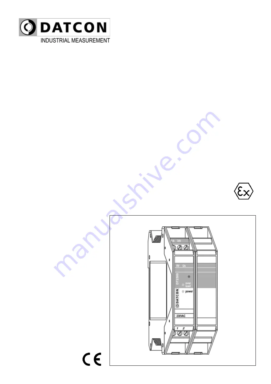 Datcon DT2500 Series Operating Manual Download Page 1