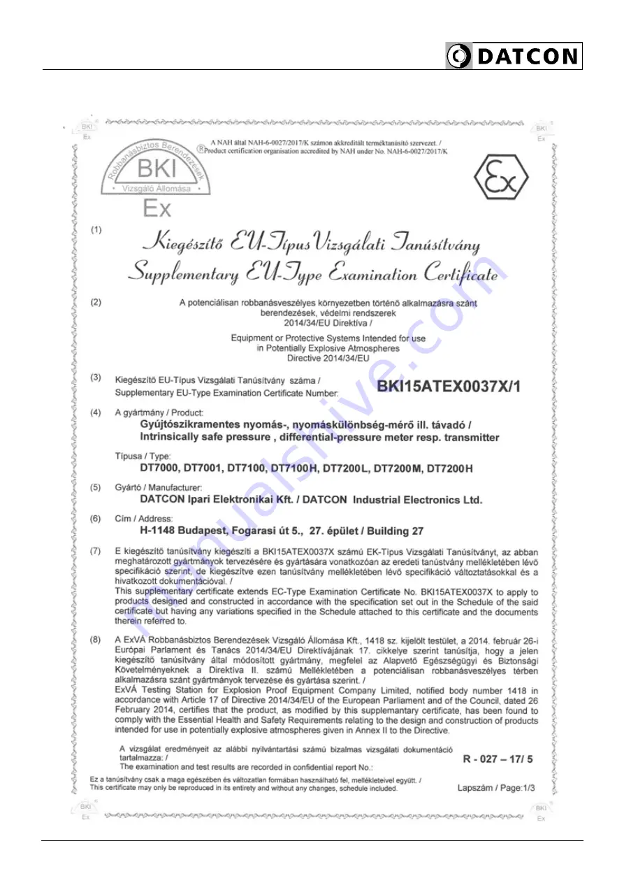 Datcon DT7000 Operating Instructions Manual Download Page 31