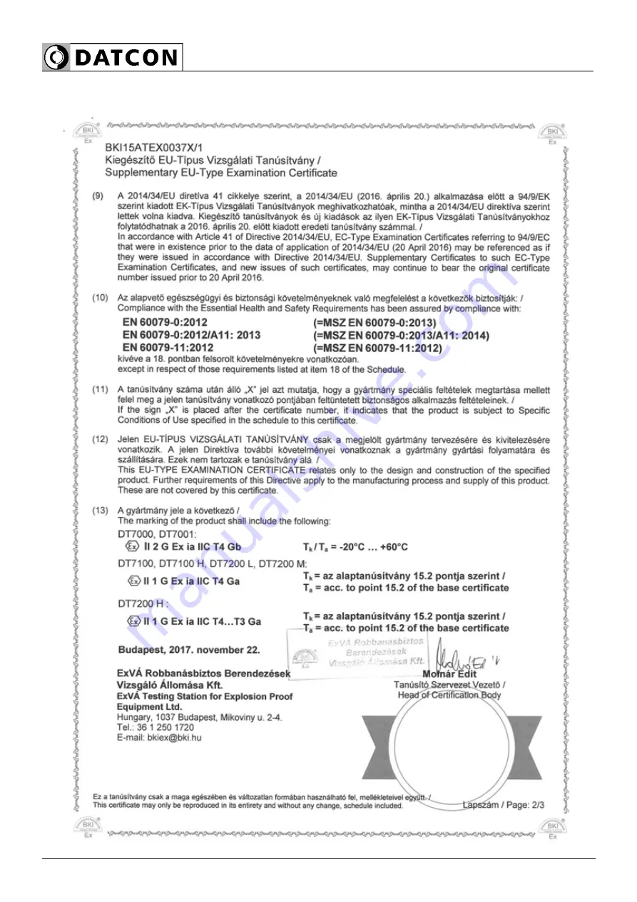 Datcon DT7000 Operating Instructions Manual Download Page 32