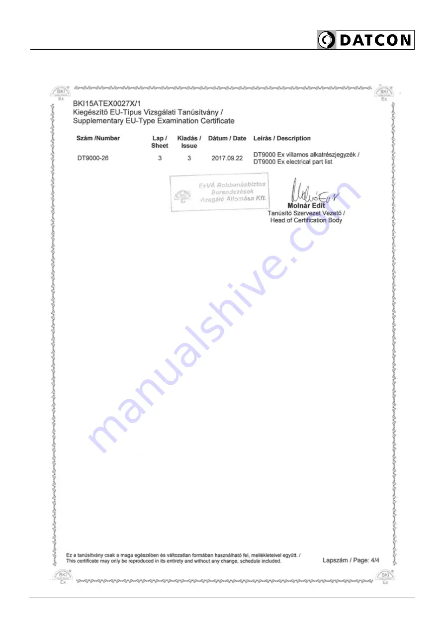 Datcon DT9000 Operating Instructions Manual Download Page 93