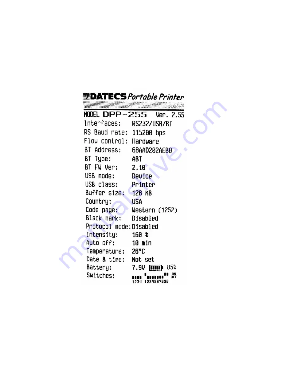 Datecs DPP-255 User Manual Download Page 13