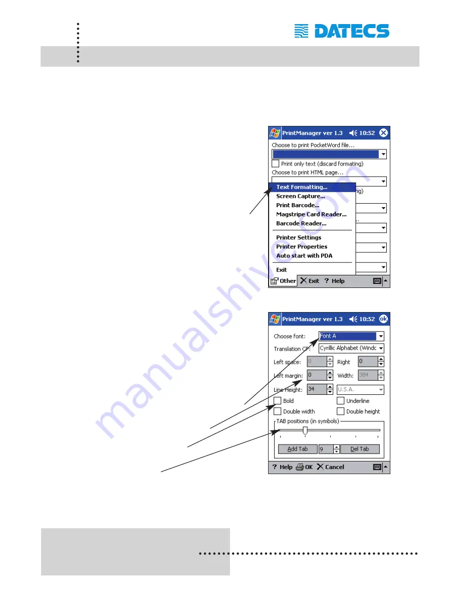 Datecs PP-55 User Manual Download Page 46