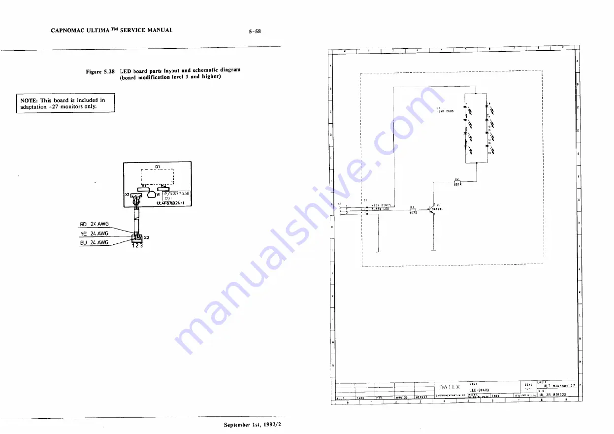 Datex-Ohmeda CAPNOMAC ULTIMA Service Manual Download Page 111