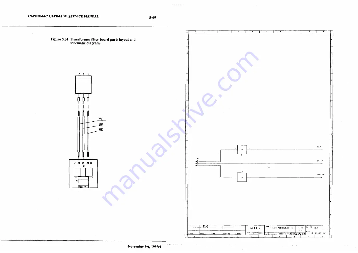 Datex-Ohmeda CAPNOMAC ULTIMA Service Manual Download Page 122