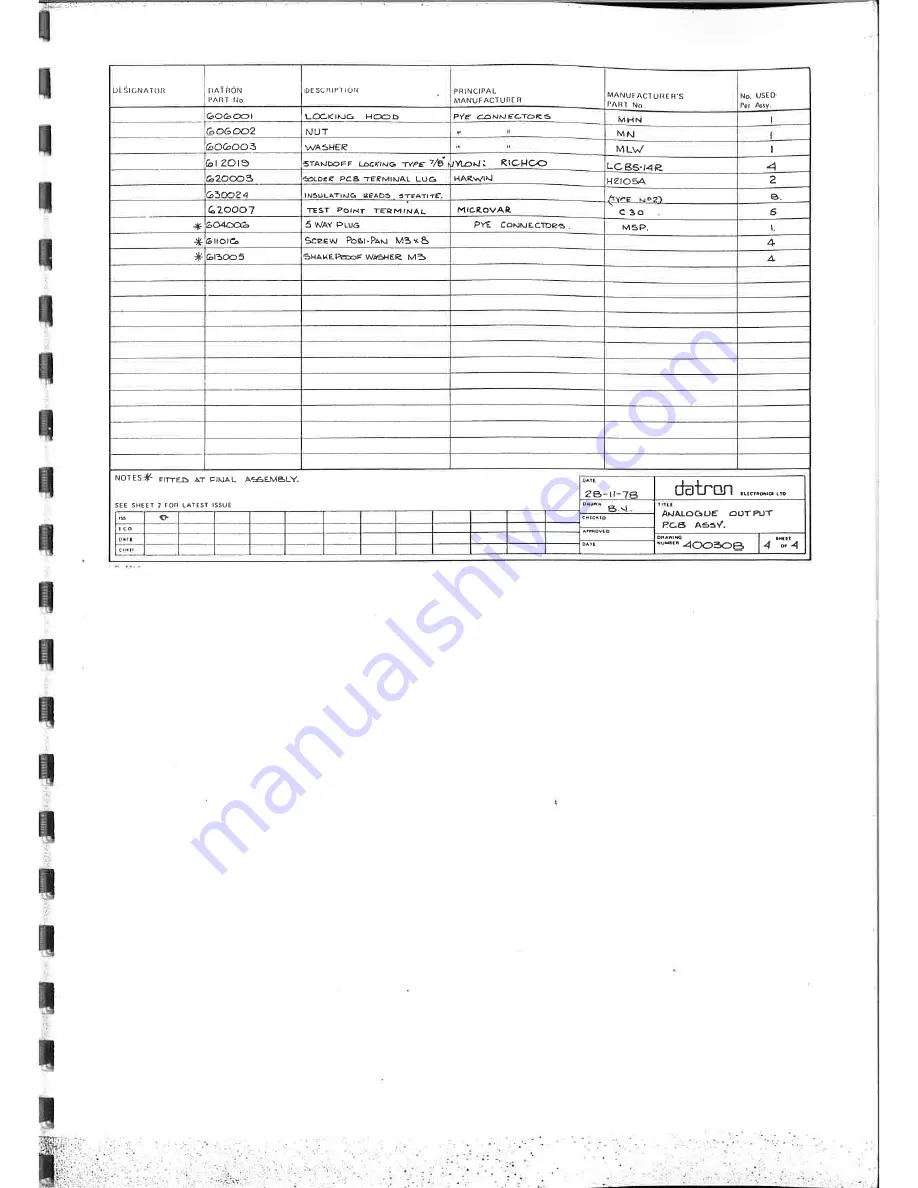 Datron 1061 Calibration And Servicing Handbook Download Page 86