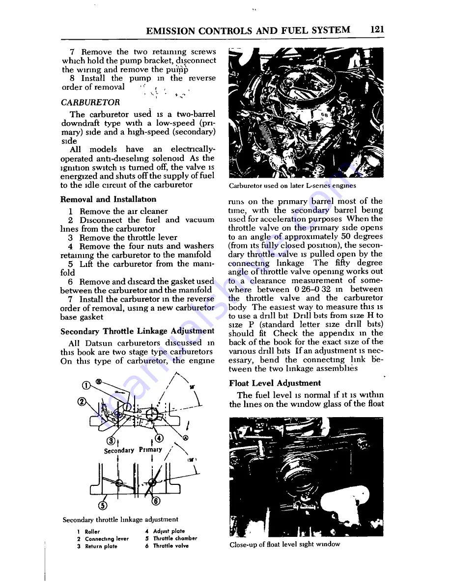 Datsun 1973 510 Repair Manual Download Page 127