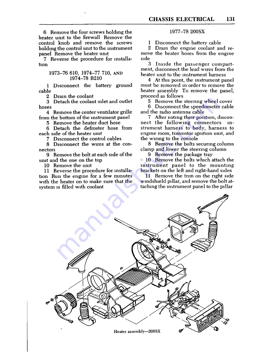 Datsun 1973 510 Repair Manual Download Page 137