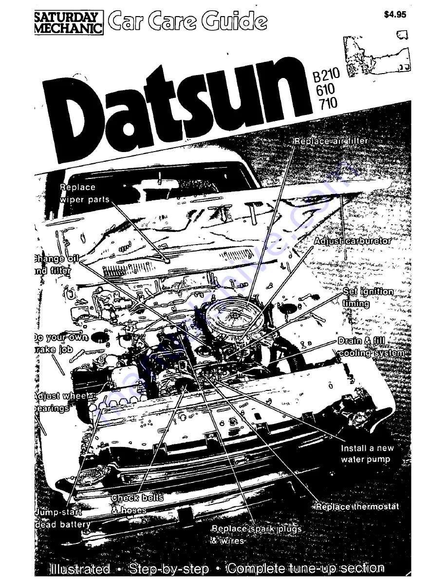 Datsun B210 Car Care Manual Download Page 1