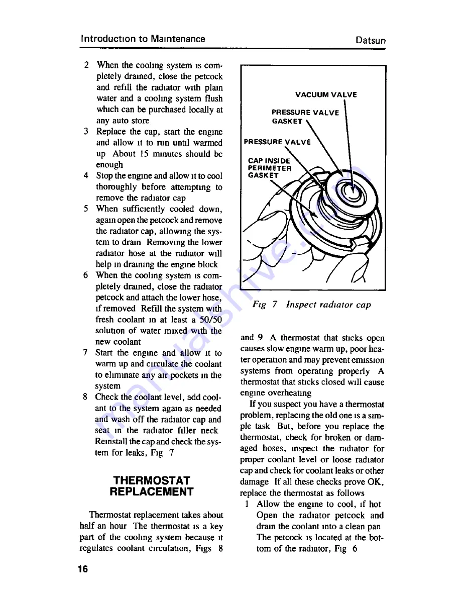 Datsun B210 Car Care Manual Download Page 19