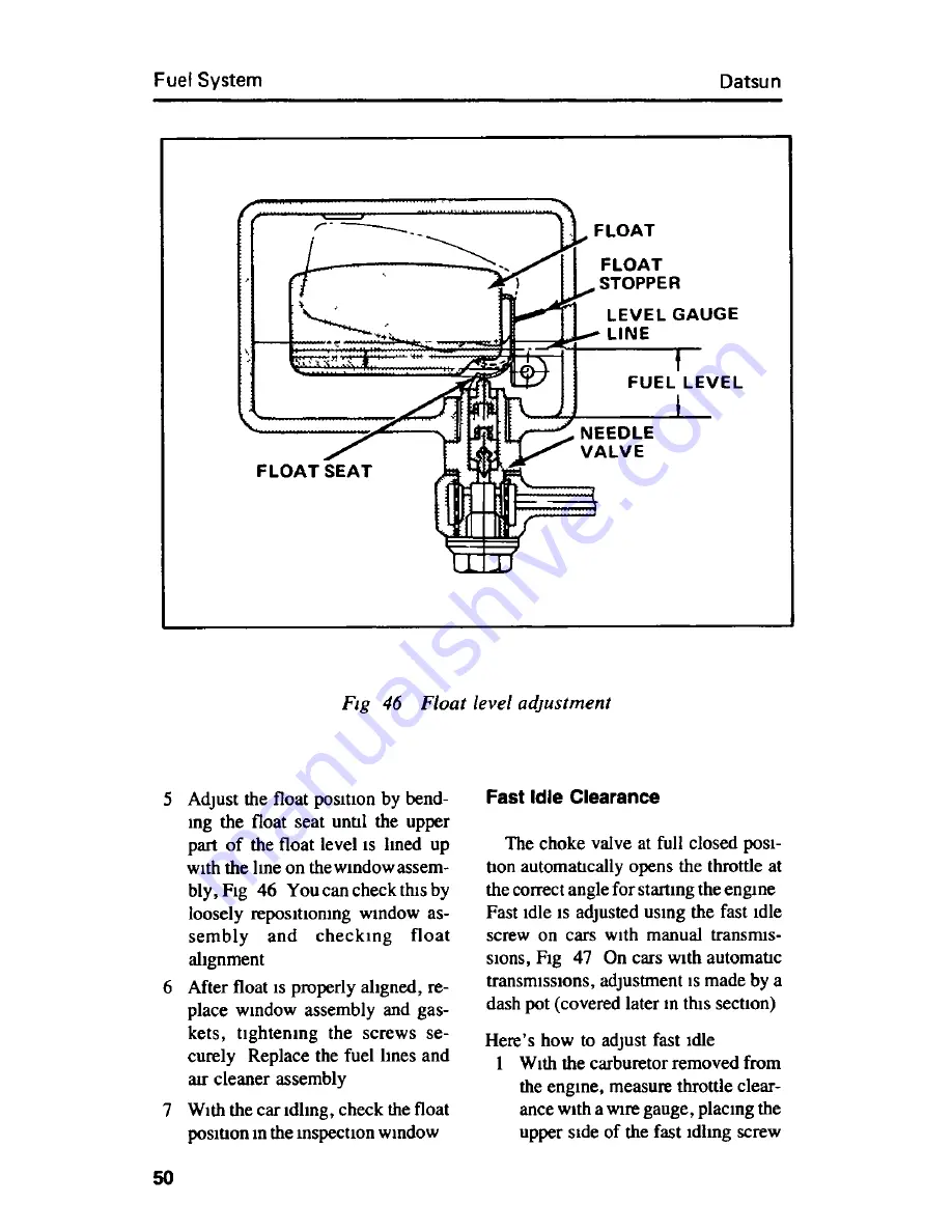 Datsun B210 Car Care Manual Download Page 53