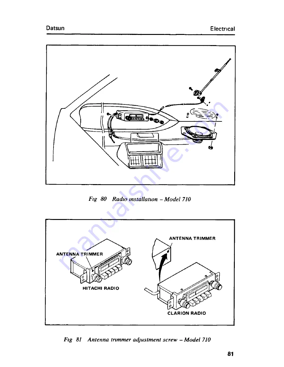 Datsun B210 Car Care Manual Download Page 84