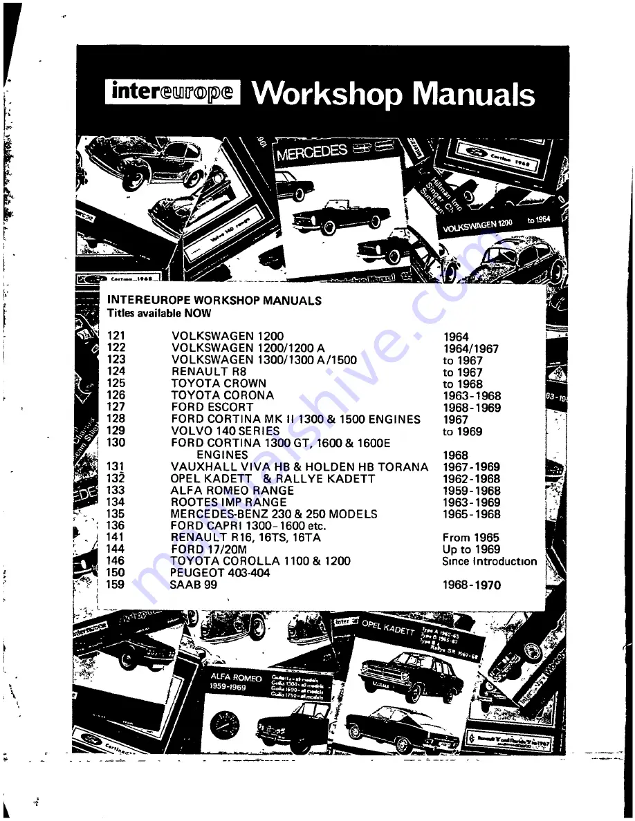 Datsun Saloon I300 Workshop Manual Download Page 2