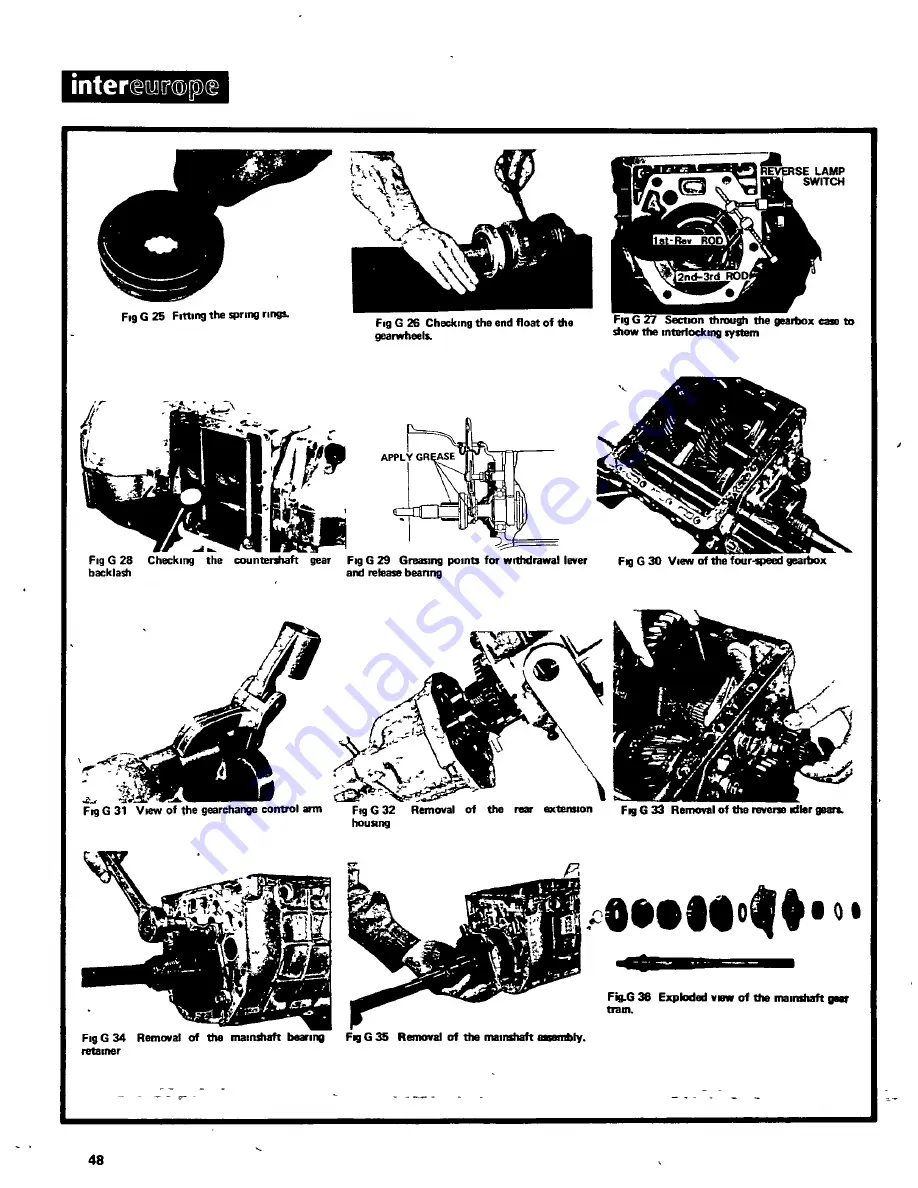 Datsun Saloon I300 Workshop Manual Download Page 48