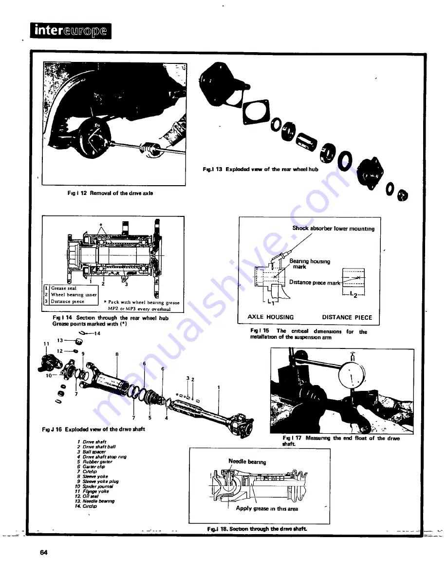 Datsun Saloon I300 Workshop Manual Download Page 64