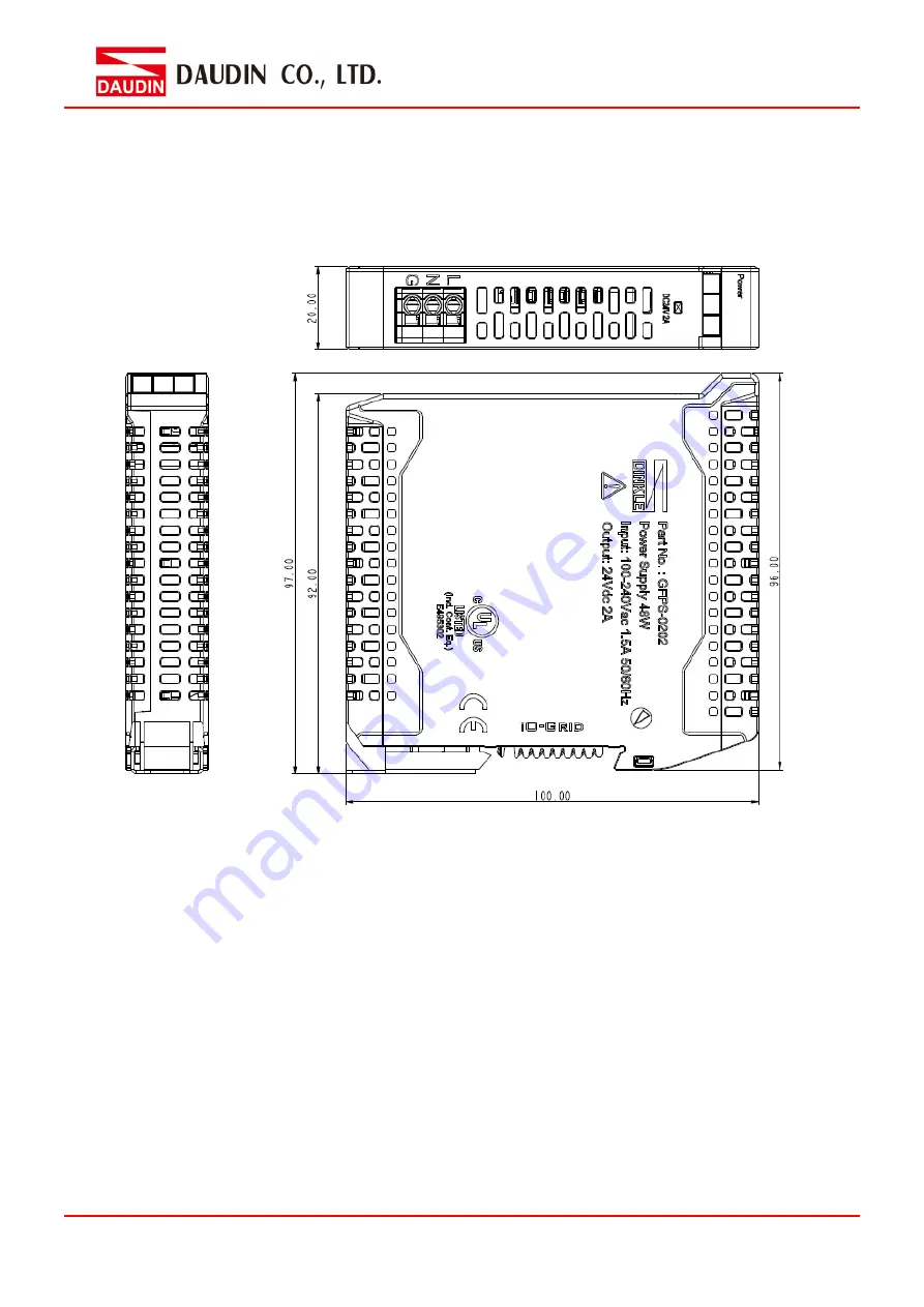 DAUDIN iO-Grid GFPS-0202 Скачать руководство пользователя страница 6