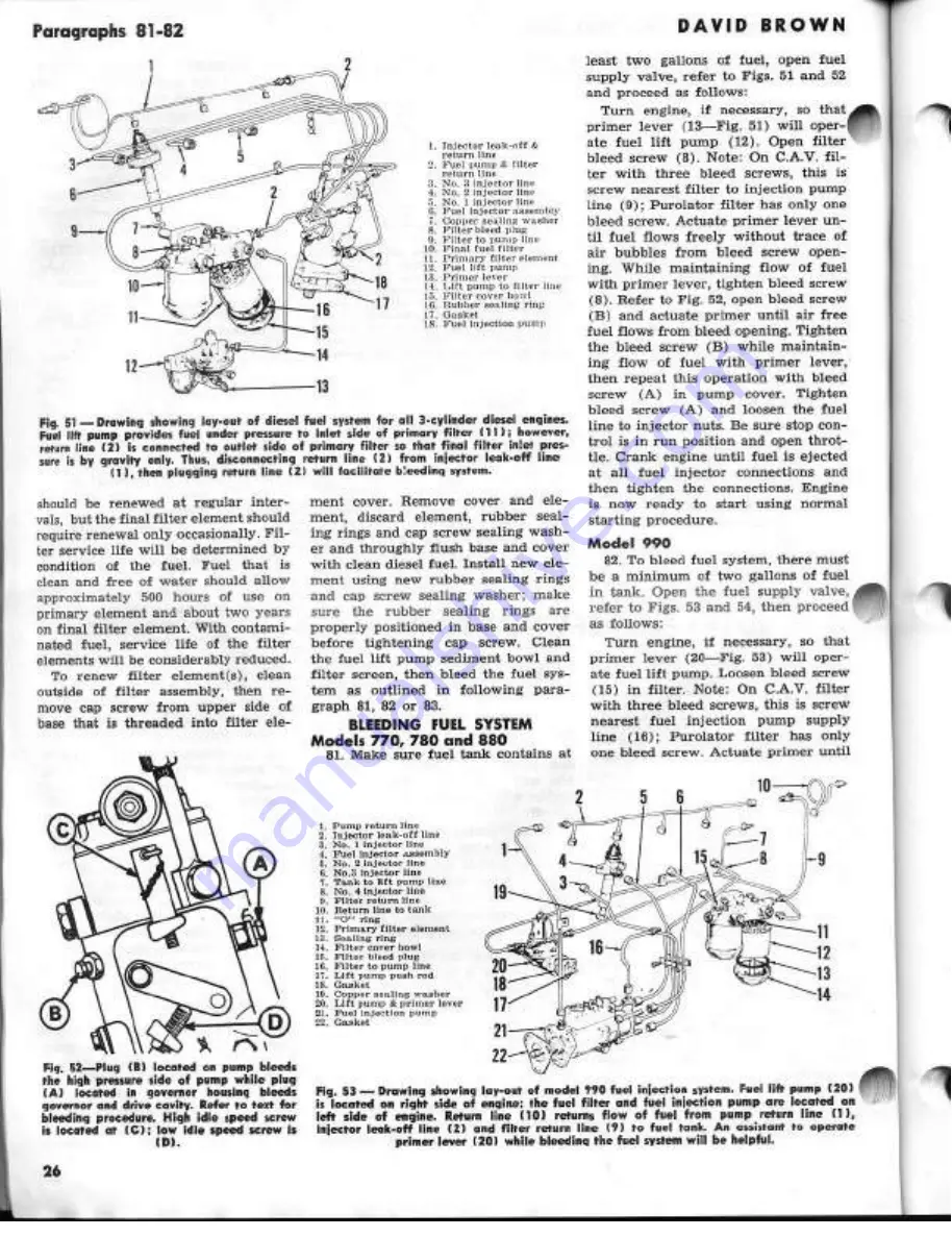 David Brown 770 Shop Manual Download Page 26