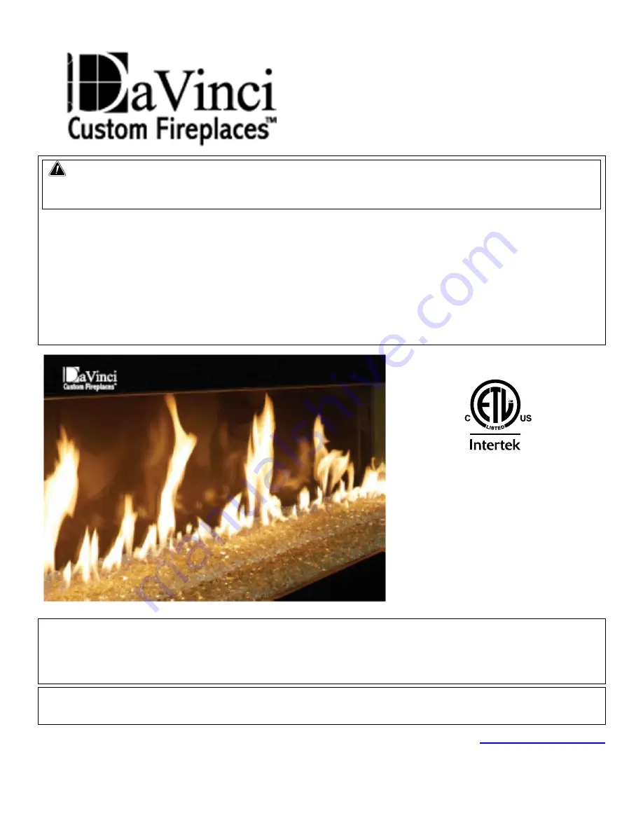 DaVinci Category 1 Owner'S Manual Download Page 1