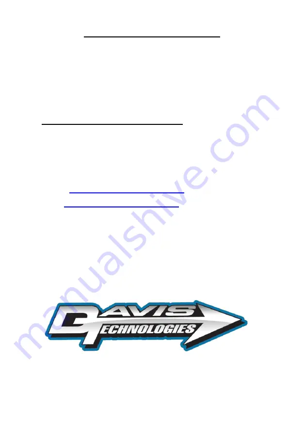 DAVIS TECHNOLOGIES TMS-9500-SL Short Manual Download Page 35