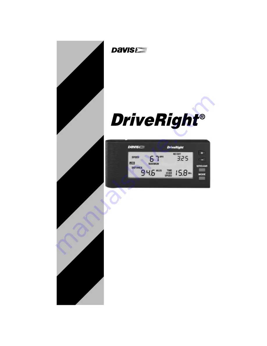 DAVIS DriveRight 8140 Mounting Instructions Download Page 1