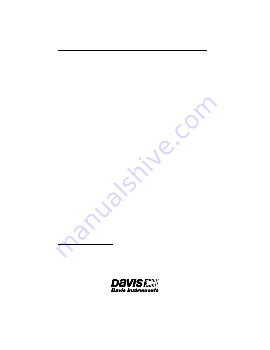 DAVIS Wireless Temperature/Humidity Station Installation Manual Download Page 12