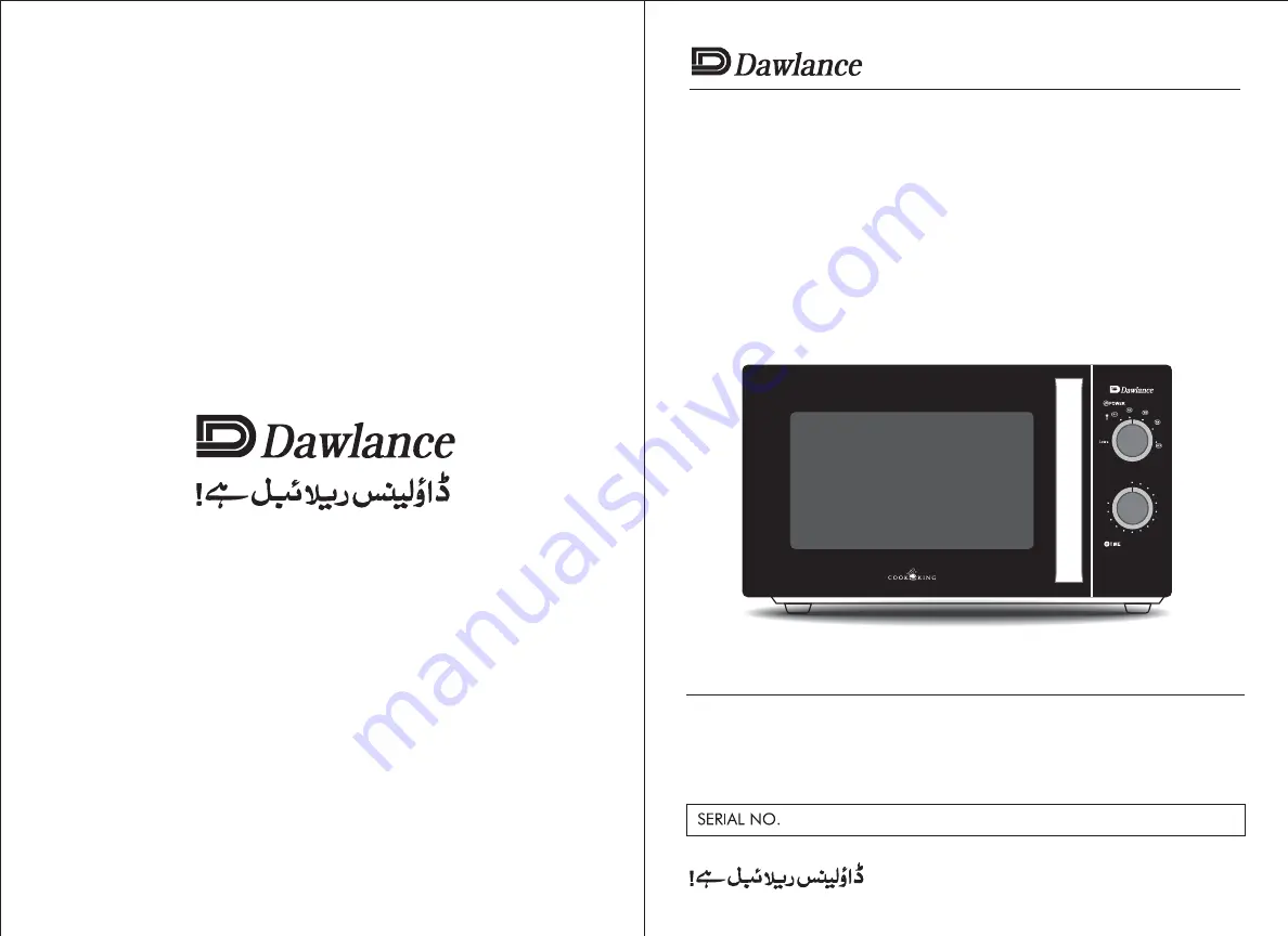 Dawlance DW-374 Owner'S Manual Download Page 1