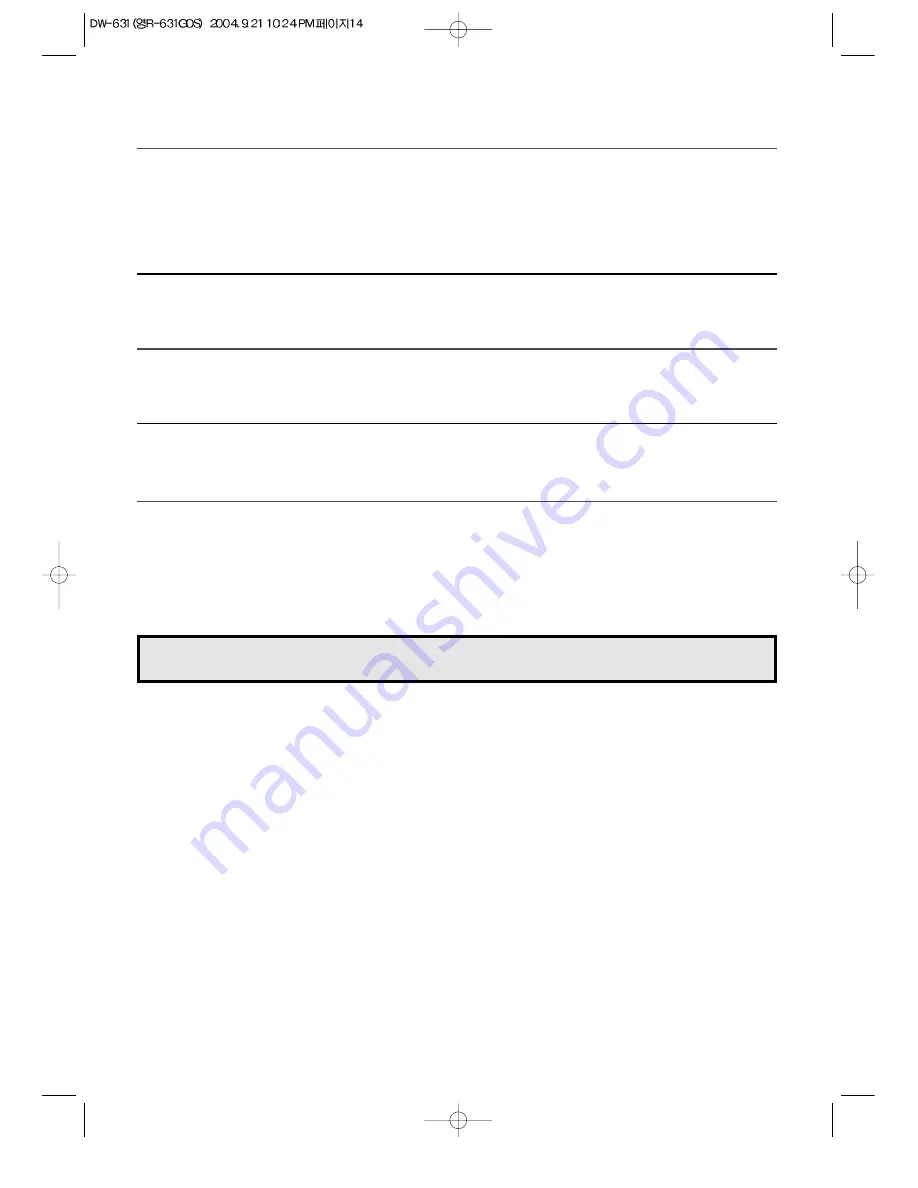 Dawlance DW-631 Operating Instructions Manual Download Page 15