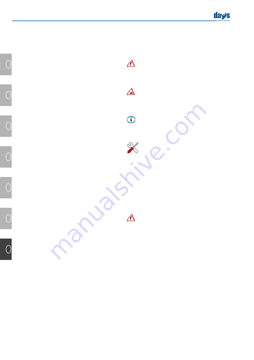 Days Solstice Comfort Operating Manual Download Page 124