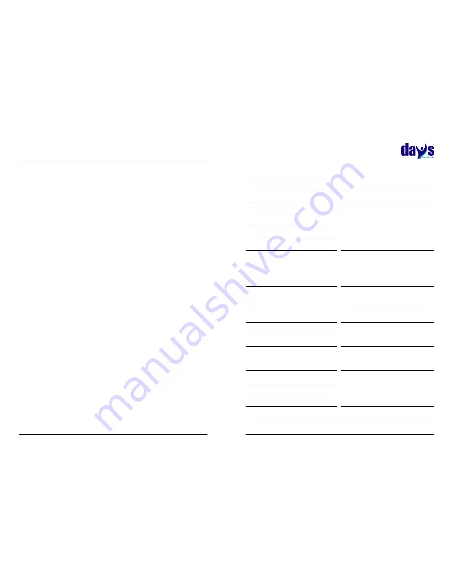 Days VERB User Manual Download Page 3