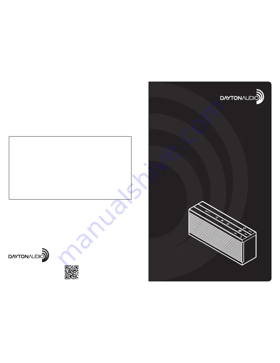 DaytonAudio MARK1 User Manual Download Page 1