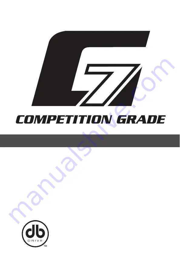 DB Drive G7 15.1 User Manual Download Page 1