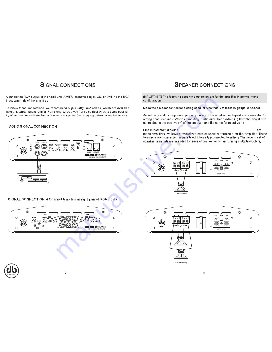 DB Drive SA600.4 Скачать руководство пользователя страница 5