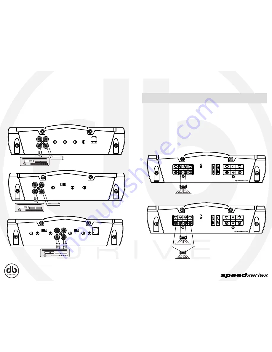 DB Drive Speed Series Amplifier SPA SPA1000D Instruction Manual Download Page 5