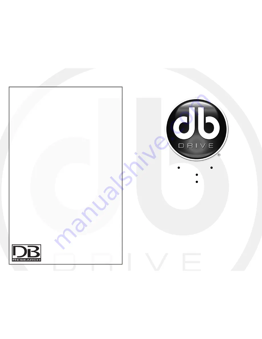 DB Drive Speed Series Amplifier SPA SPA1000D Instruction Manual Download Page 9