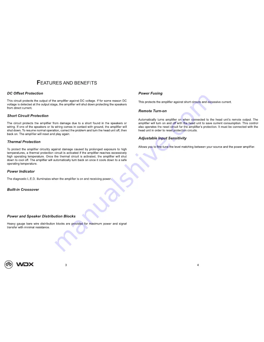 DB Drive WDX300.4 User Manual Download Page 3