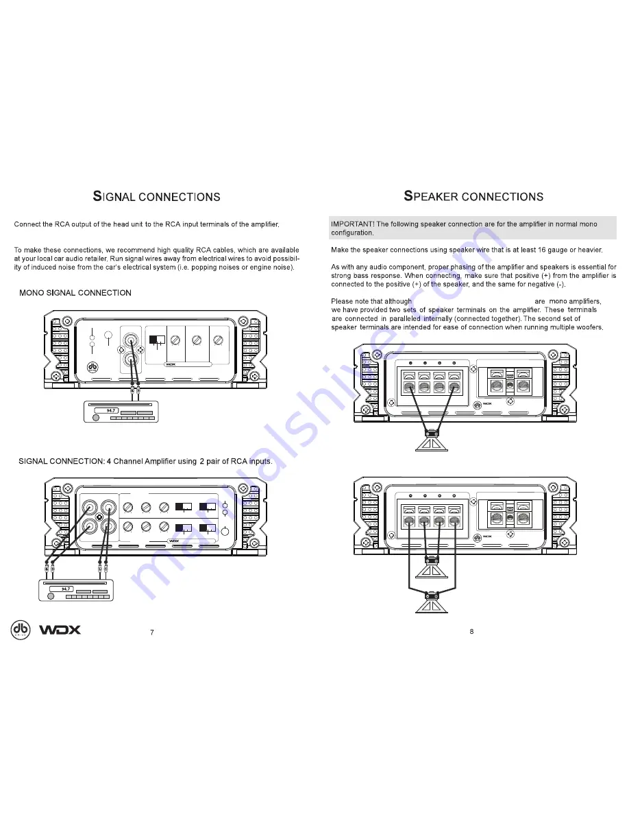 DB Drive WDX300.4 User Manual Download Page 5