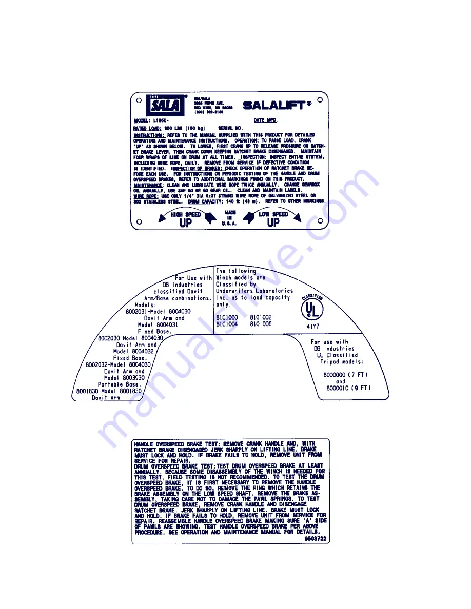 DB Industries SALALIFT 8101000 User Instruction Manual Download Page 24