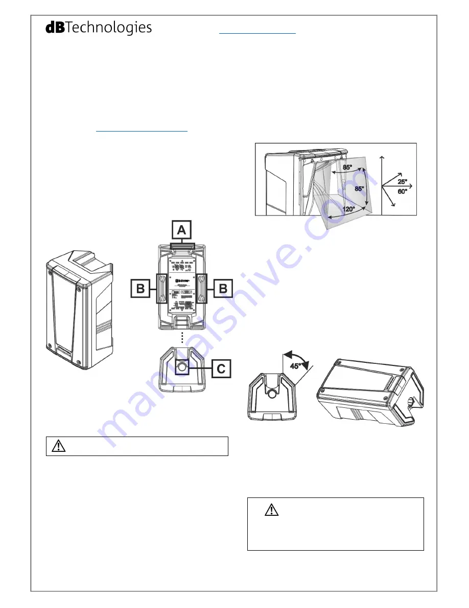 dB Technologies B-HYPE 8 Quick Start User Manual Download Page 2